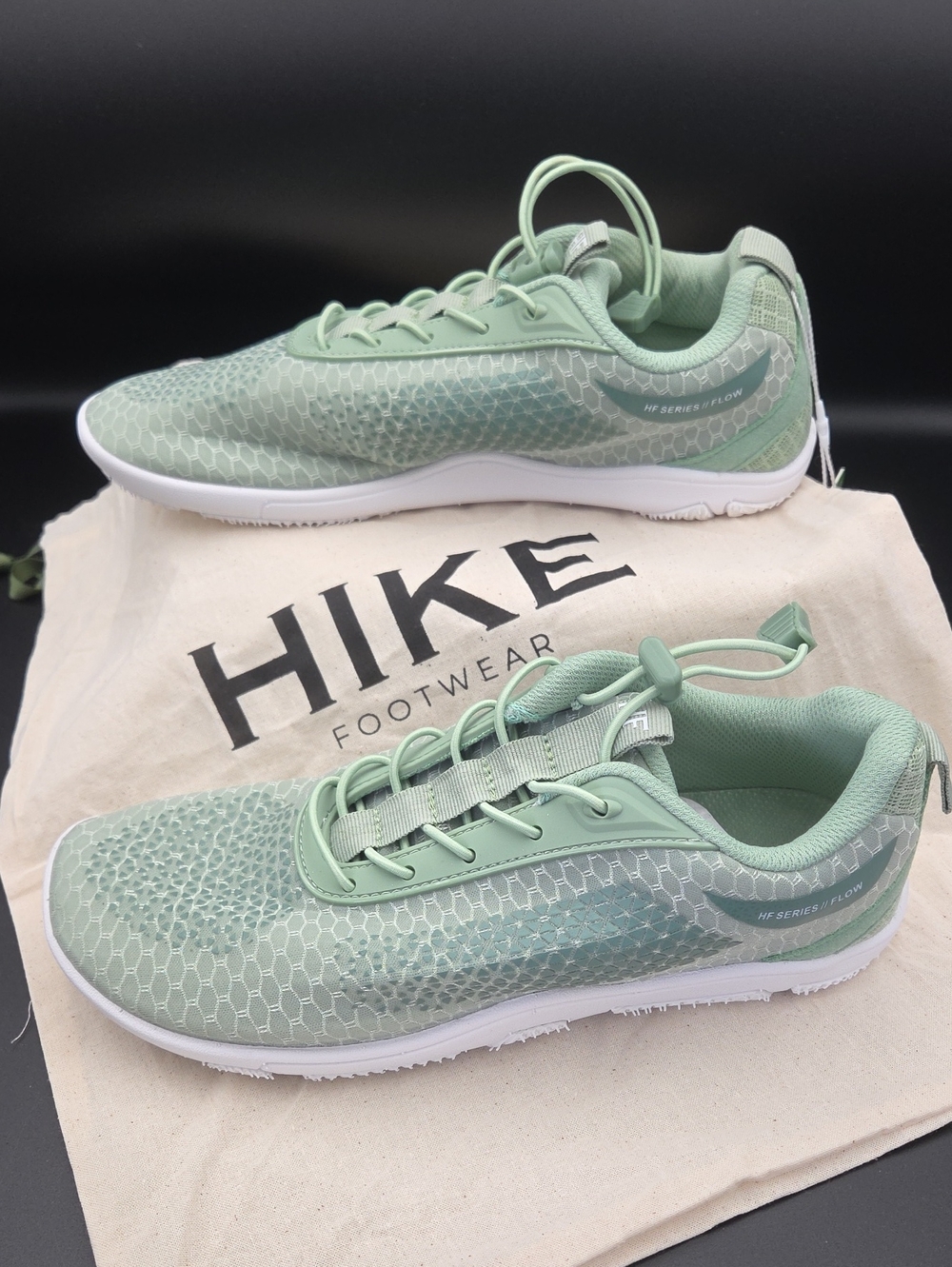 Hike Footwear Flow (Formerly Cloud) Green Pull Tab Womens 8 To 8.5 NWT